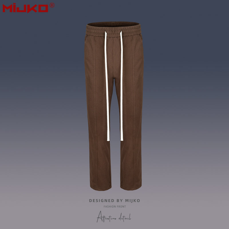 MIJKO Mens Vintage Pants Sports Casual Unisex Pants