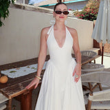 Party Dresses Summer Sexy Neck Slim Back Dress