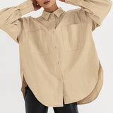 Women Trench Coat Winter Vintage Casual Loose Jacket