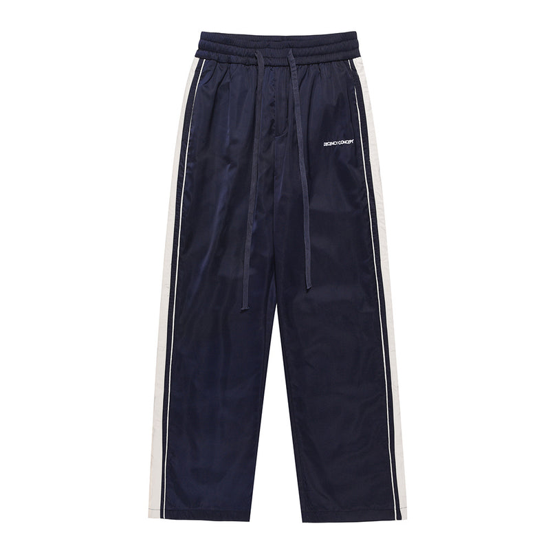 Men Sweatpants Sports Casual Pants Men's Casual Elastic Waist Solid Color Striped Trousers