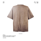 American vintage street T-shirt pure cotton retro men's and women's summer loose