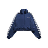 Unisex Jacket Vintage Top Sports Coat Stand Collar Jacket