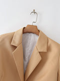 Women Suits Cropped Long Sleeve Suit Jacket