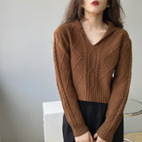 Women Winter Knitted Sweater Loose Autumn Sweater 8t8186