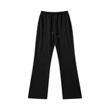 Men Sweatpants Loose Casual Pants Elastic Waist Sports Trousers Wide Leg Bootleg Pants