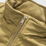 Unisex Winter Cotton Coat Winter Stand-up Collar Cotton-Padded Clothes Retro Loose and Warm Cotton-Padded Jacket
