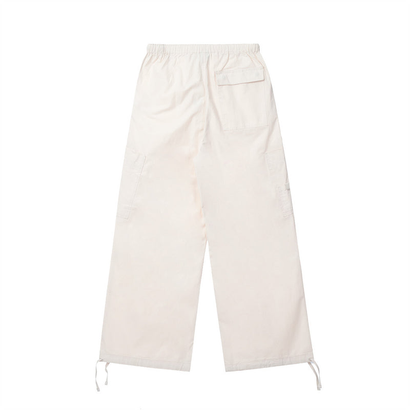 Men Sweatpants Pleated Wide-Leg Overalls Men's Casual Straight Trousers Sports Trousers