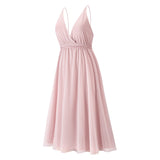 Women Date Dress Summer Sexy Tulle Skirt V-neck Dress Dress