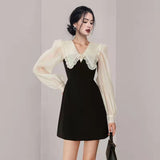 Women Maxi Dress Autumn Long Sleeve Sexy Dress