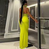 Women Dresses Spring Sexy V-neck Backless Dress