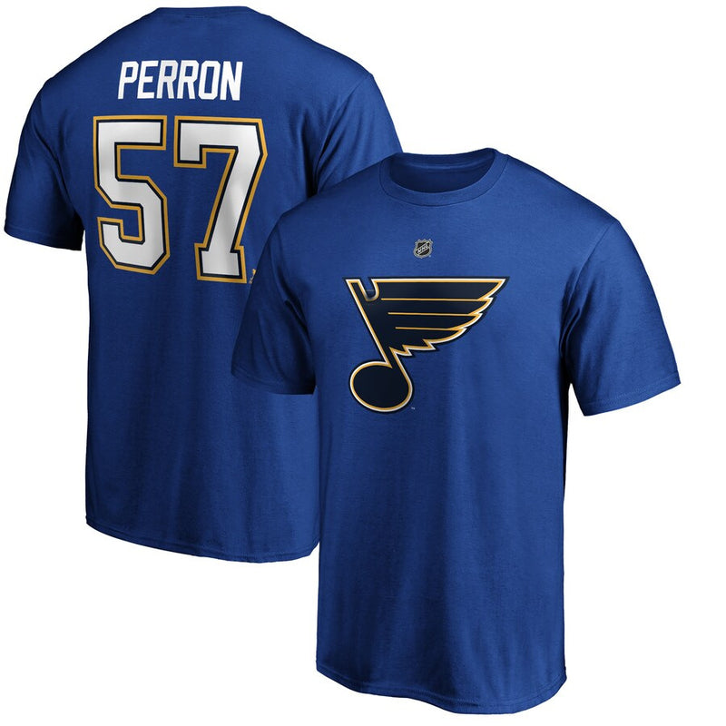 NHL T-Shirts NHL Blues Ice Hockey Suit T-Shirt Sports Loose T-Shirt Short Sleeve