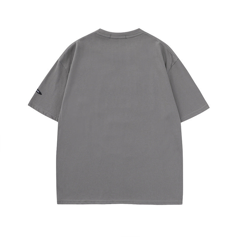 Men T Shirt Letter Print Couple Short Sleeve T-shirt