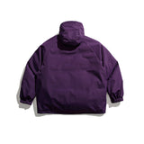 Unisex Winter Cotton Coat Stitching Hooded down Jacket Retro Warm down Jacket