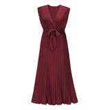 Women Date Dress Chiffon Dress Slim Fit Dress