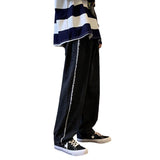 Men Jeans Vintage Jeans Summer Black Casual Trousers Baggy Straight Trousers