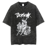 Men Streetwear Vintage Black Tshirt Harajuku Japanese Anime