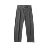 Men Jeans Straight Loose Summer Boys Casual Trousers