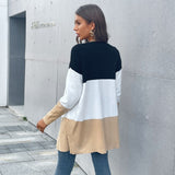 Women Knitted Sweater Autumn and Winter Leisure Sweater Long Sleeve Cardigan Jacket