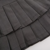 Women Skirt Double Layer Suit Pleated Skirt Skirt
