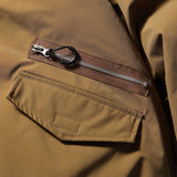 Unisex Winter Cotton Coat Zipper Pocket Decoration Stand-up Collar Cotton-Padded Clothes Vintage Loose Cotton Coat