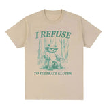 My Tummy Hurts Funny Raccoon Graphic T Shirt Weird
