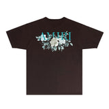 Amiri T Shirts Fashion Brand T Shirt Short Sleeve T-shirt Blouse