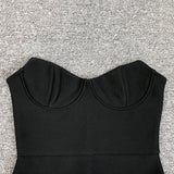 Women Evening Dress Sexy Long Evening Dress Slim Fit Bandage One-Piece Dress