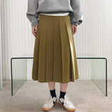 Women's Skirt Vintage Pleated Umbrella Skirt Skirt
