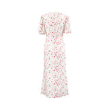 Women Dress Vintage Floral Dress Female Autumn Winter Long Dress