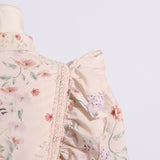 Women Dresses Floral Pleated Dress Skirt (Qymy0409)