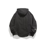 Unisex Jacket Hooded Jacket Loose Mechanical Style Outdoor Jacket Coat