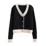 Women Sweater Knitwear Fall/Winter Classic Style V-neck Knitted Cardigan