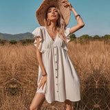 Women Dress V-neck Dress