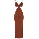 Women Dresses Bandage Dress Sling Waist-Baring Dress Evening Party (Ont0408)