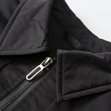 Unisex Winter Cotton Coat Three-Dimensional Pocket Decorative Lapel down Jacket Retro down Jacket