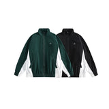 Unisex Jacket Spring and Autumn Vintage Sports Jacket for Men and Women Couple Splicing Coat