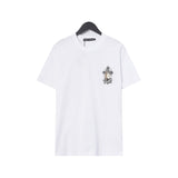 CHH Chrome Heart T Shirts Croix Hands Ribbon Cross