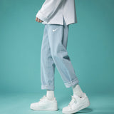 Men Jeans Summer Loose Summer Hip Hop Straight-Leg Pants Pants