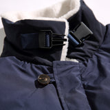 Unisex Winter Cotton Coat Lambswool Lapel Cotton-Padded Coat Vintage Loose and Warm Cotton-Padded Jacket