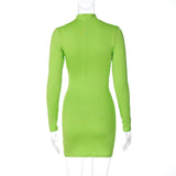 Women Dresses Spring Pleated Slim-Fit Sheath Dress