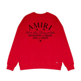 Amiri Long Sleeved Shirt Fashion Brand Crew Sweatshirts round Neck Sweater
