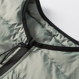 Unisex Winter Cotton Coat Winter New round Neck down Jacket Vintage Zipper