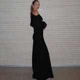 Women Dresses Spring Sexy Loose Long off-the-Shoulder Dress