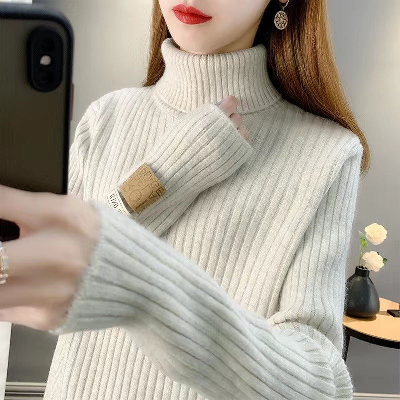 Women Knitwear Autumn and Winter Turtleneck Knitwear Loose Sweater