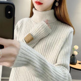 Women Knitwear Autumn and Winter Turtleneck Knitwear Loose Sweater