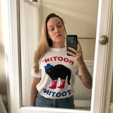Western Vintage Cowboy Cat T Shirt Women Cotton Short Sleeve