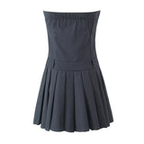 Women Dresses Summer Tube Top Dress Sexy Skirt (Xds0414)