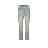 MIJKO Men Vintage Pants MIJKO Water Old Trousers Slim Trendy Men and Women