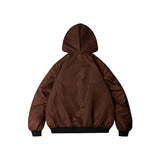 Unisex Winter Cotton Coat Winter Hooded Baseball Uniform Cotton Clothes Vintage Loose Cotton Coat