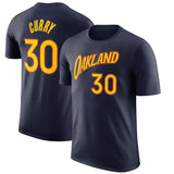 NBA T-Shirts NBAT Shirt Warriors Curry Thomson Green Basketball Jacket Short Sleeve